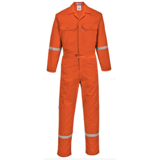 HOUSTON FLAME RESISTANT COVERALL - ISO11612, ISO13506 - BLACK SAFE OUTLET