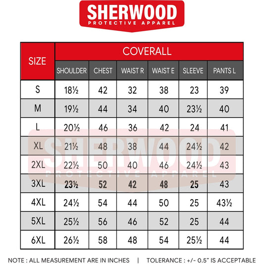 Sherwood PROBAN Fire Resistant Coverall with Reflector Original - BLACK SAFE OUTLET