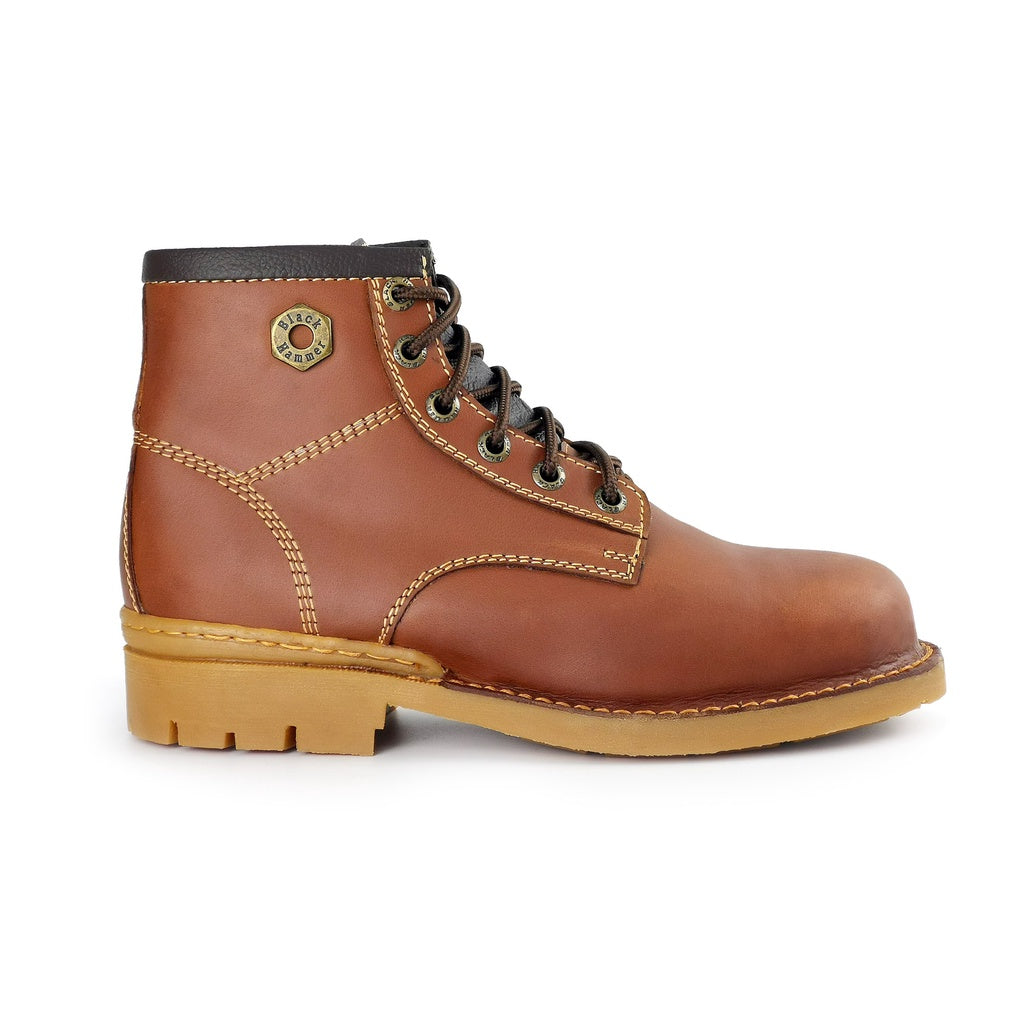 Black Hammer Men 4000 Series Mid Cut Safety Shoes BH 4892 - BLACK SAFE OUTLET