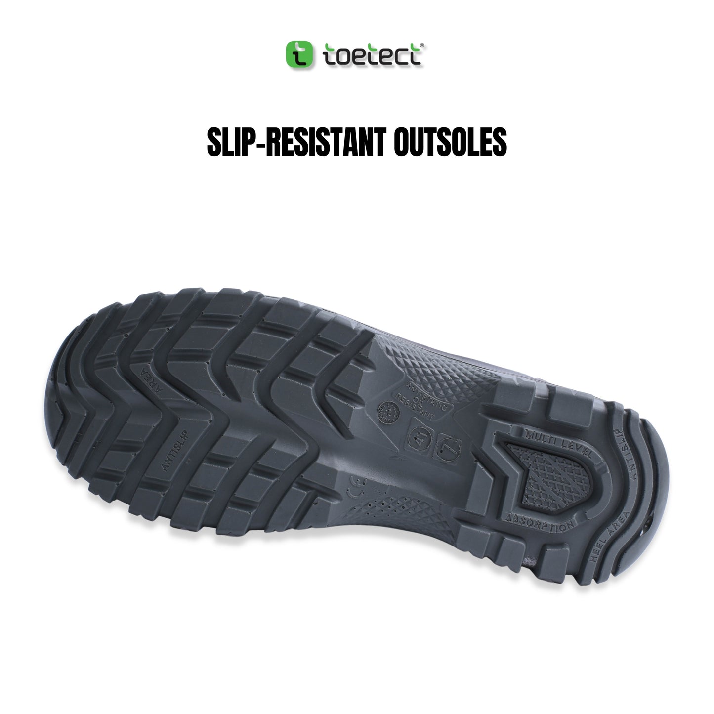 TOETECT | TOE-SR1008 Men Low Cut Lace-up Safety Shoes - BLACK SAFE OUTLET