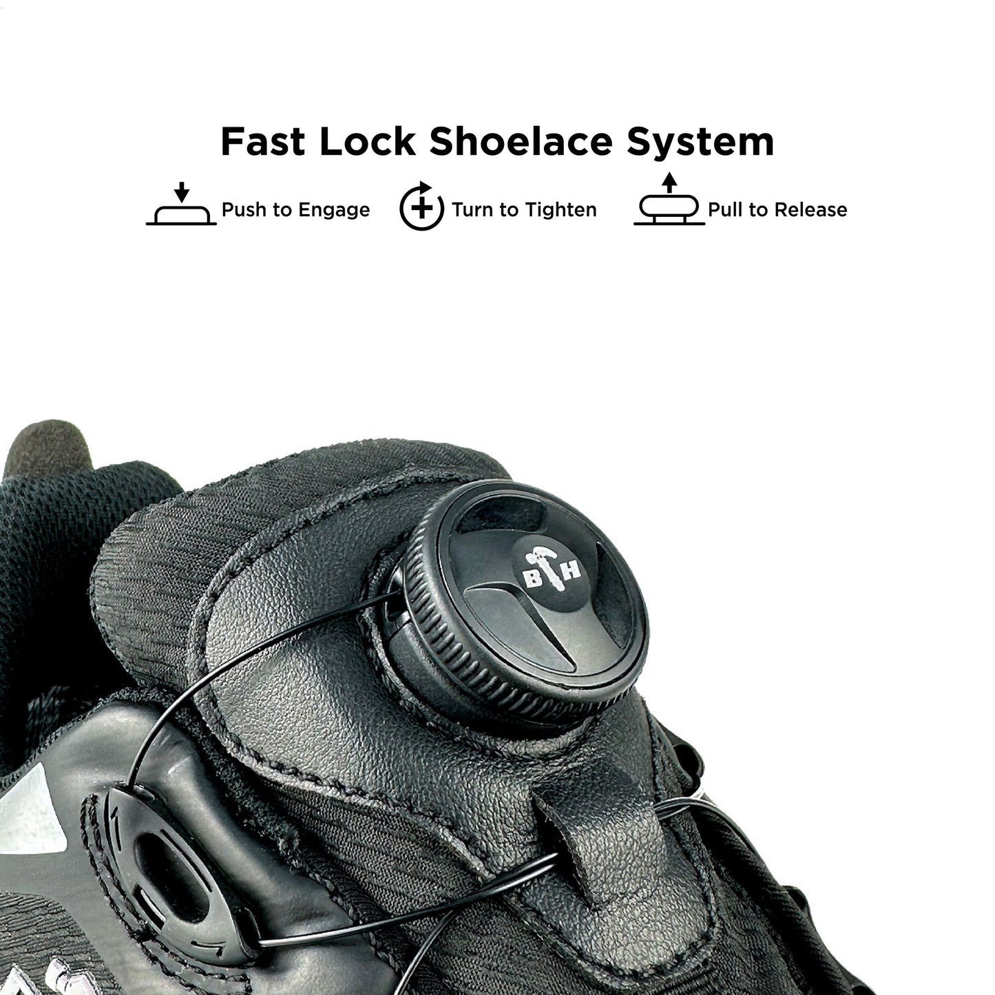 BLACK HAMMER Pro Series Men Mid Cut Waterproof ESD Extralight Safety Shoe BHS-22004 - BLACK SAFE OUTLET