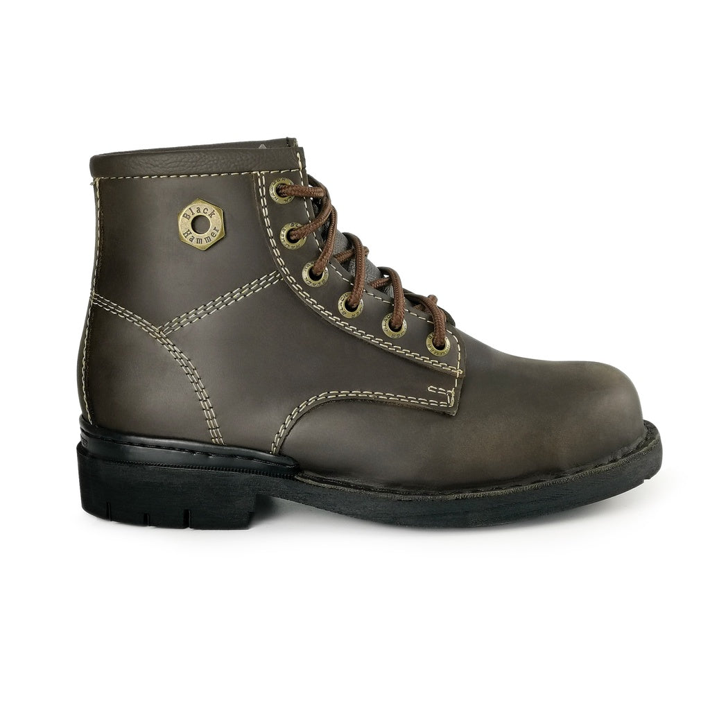Black Hammer Men 4000 Series Mid Cut Safety Shoes BH 4892 - BLACK SAFE OUTLET