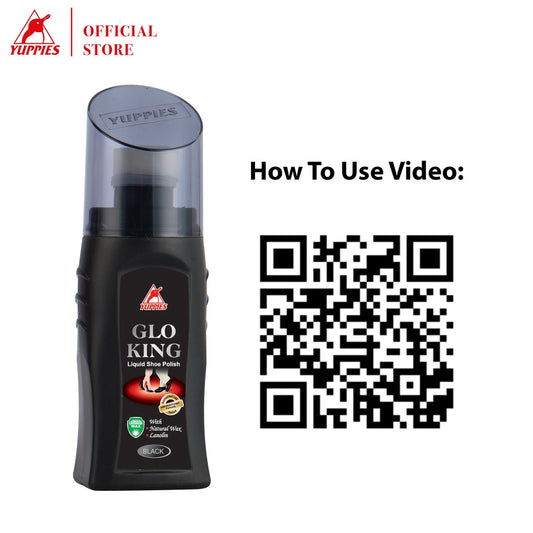 Yuppies Glo King Shoe Polish 75ML - BLACK SAFE OUTLET