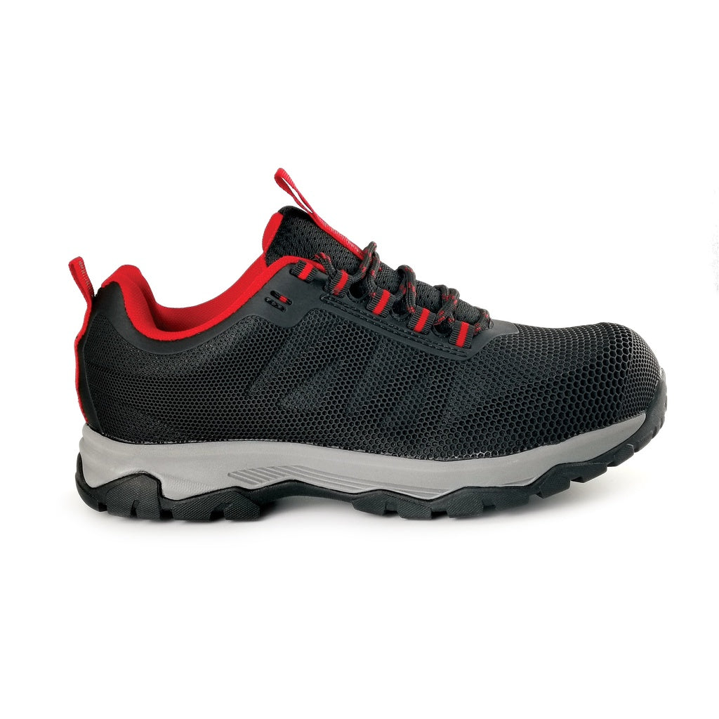 Black Hammer Men Sport Series Low Cut Safety Shoes BHS201622 - BLACK SAFE OUTLET