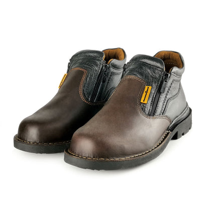 Hammerland Men Mid Cut with Double Zip Safety Shoes HL2401