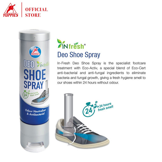 Yuppies Deo Shoes Spray - BLACK SAFE OUTLET