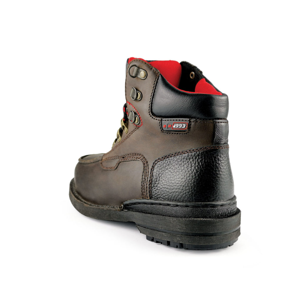 Black Hammer Men Mid Cut with Shoelace Safety Shoe BHS26614 - BLACK SAFE OUTLET