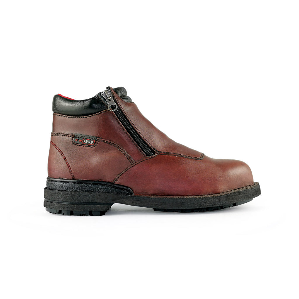 Black Hammer Men Mid Cut with Double Zip Safety Shoe BHS26612