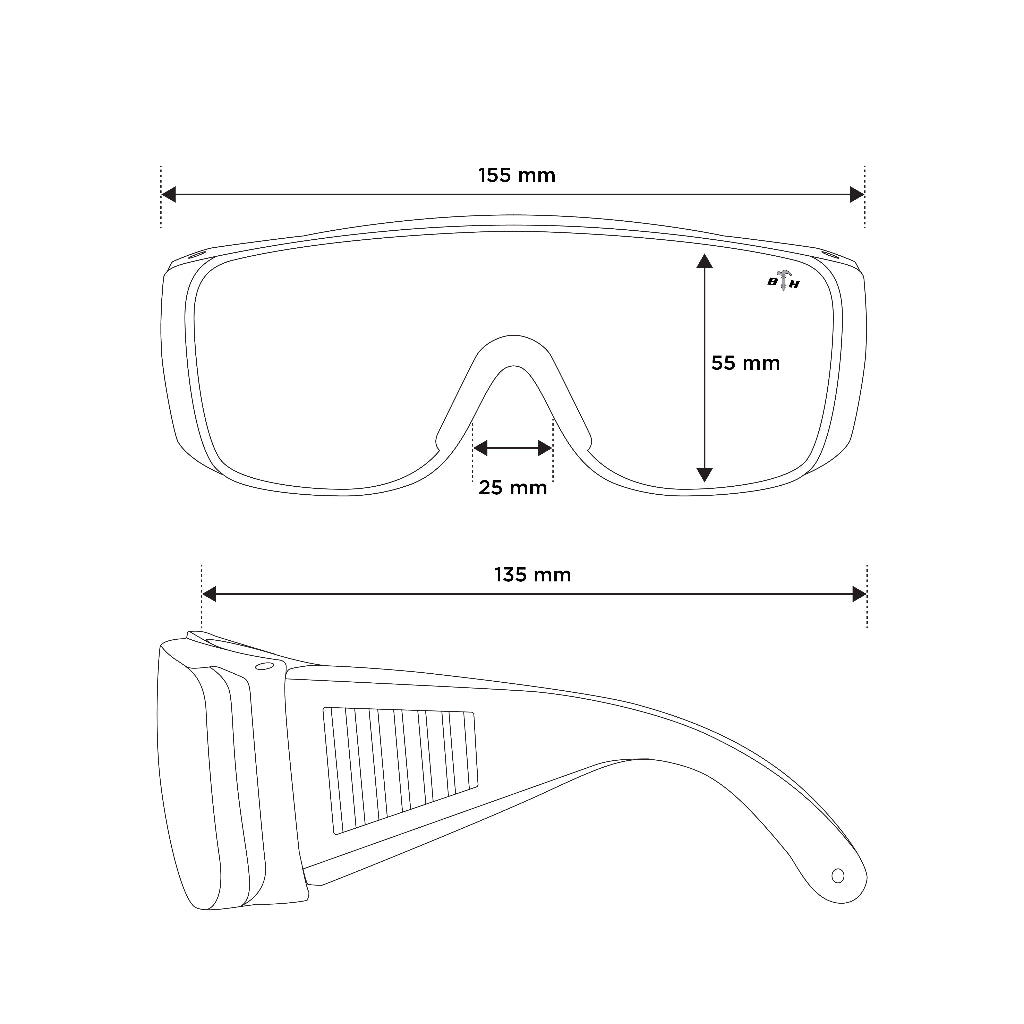 Black Hammer Safety Goggles AB - BLACK SAFE OUTLET