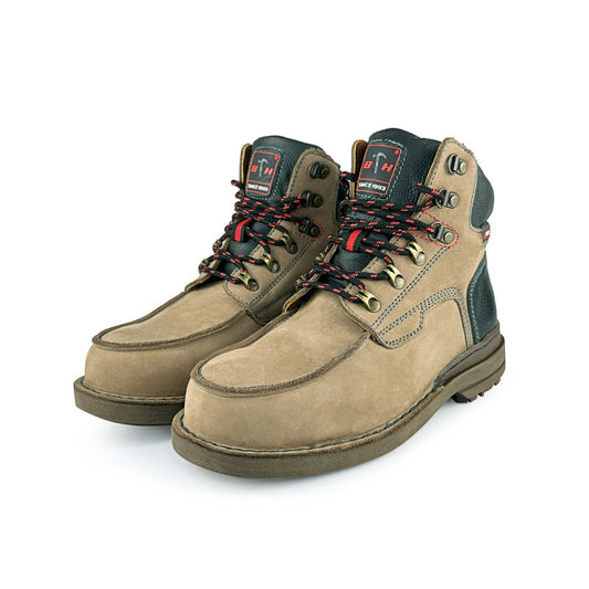 Black Hammer Men Mid Cut with Shoelace Safety Shoe BH2610 - BLACK SAFE OUTLET