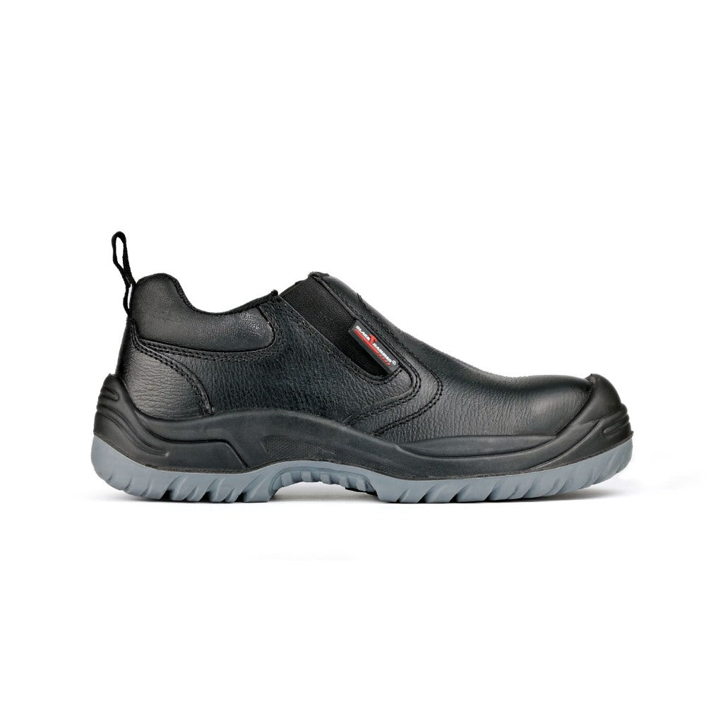 Black Hammer Men Low Cut Slip On Safety Shoe BH-1507-BI