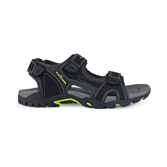 Black Hammer Men Walking Sandals YSE-26025 - BLACK SAFE OUTLET
