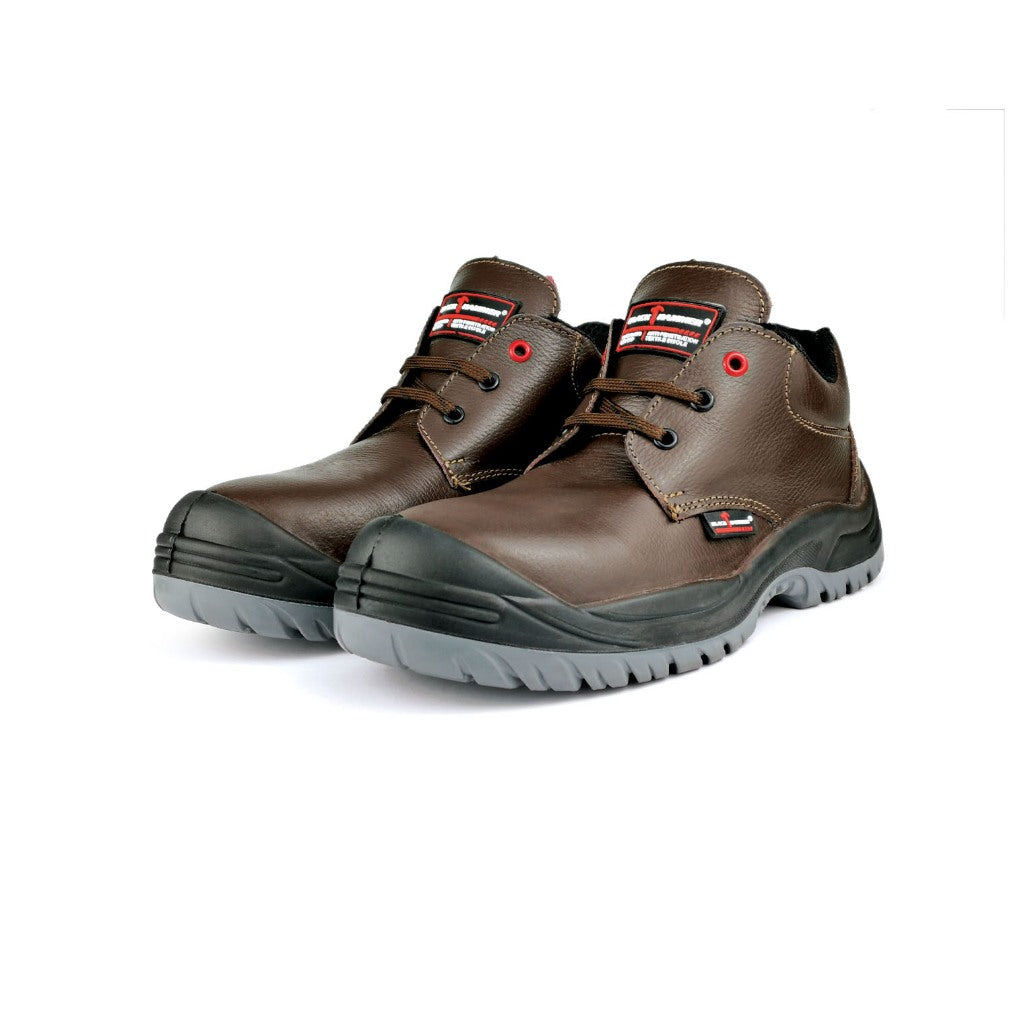 Black Hammer Men Low Cut with Shoelace Safety Shoe BH-1506-BI - BLACK SAFE OUTLET