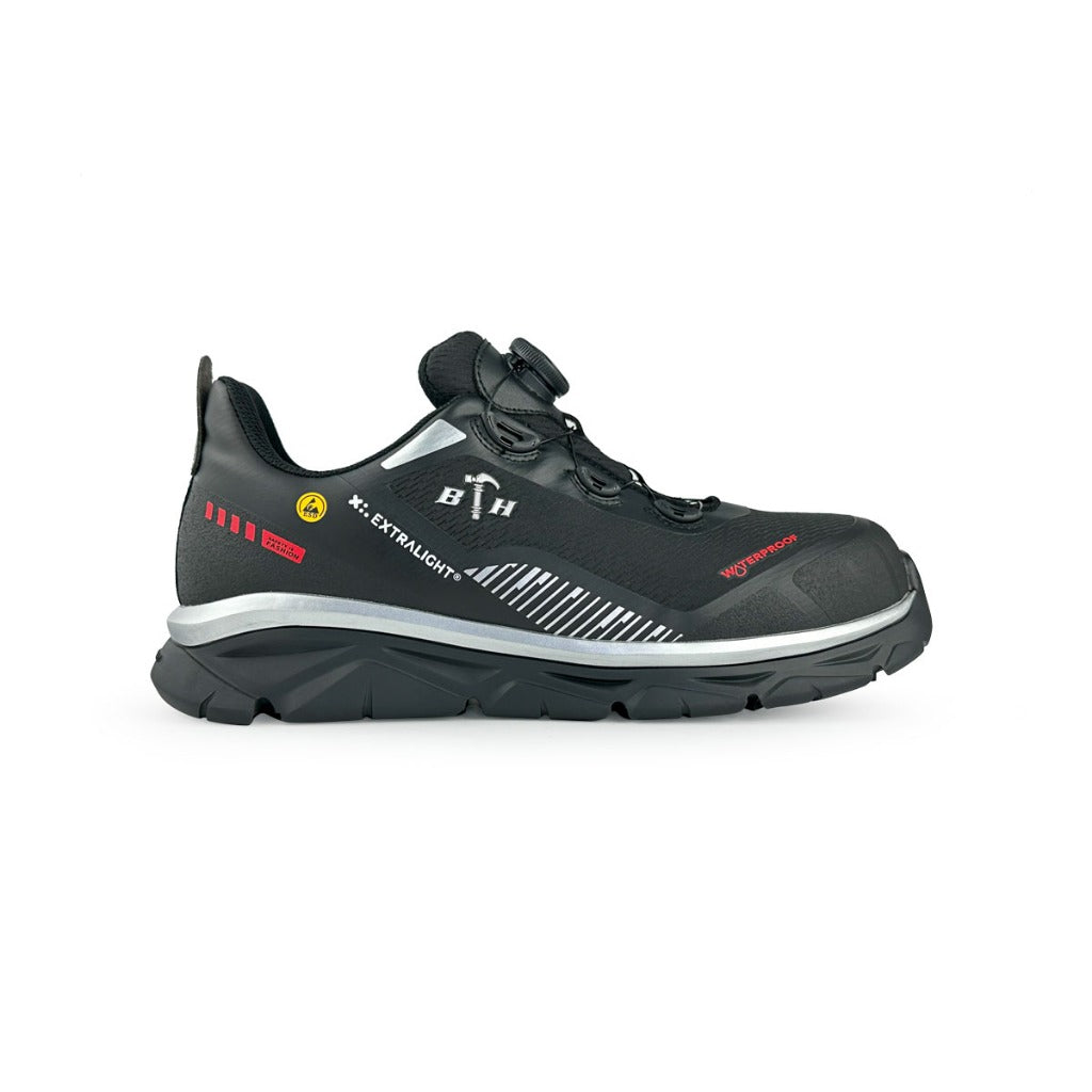 Black Hammer Pro Series Men Low Cut ESD Fastlock Light Weight Safety Shoe BHS-22003 Aluminium Toe Cap . Ultra Light Weight Safety Shoes. Best safety shoes malaysia. Composite Toe-cap. ESD Safety Shoes