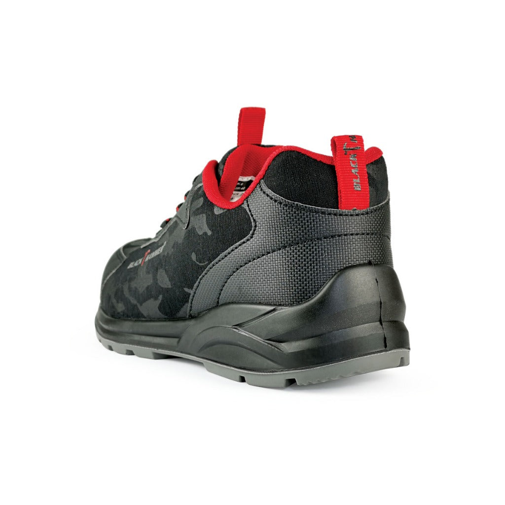 Black Hammer Men Sport Series Low Cut Safety Shoes BHS201627 - BLACK SAFE OUTLET