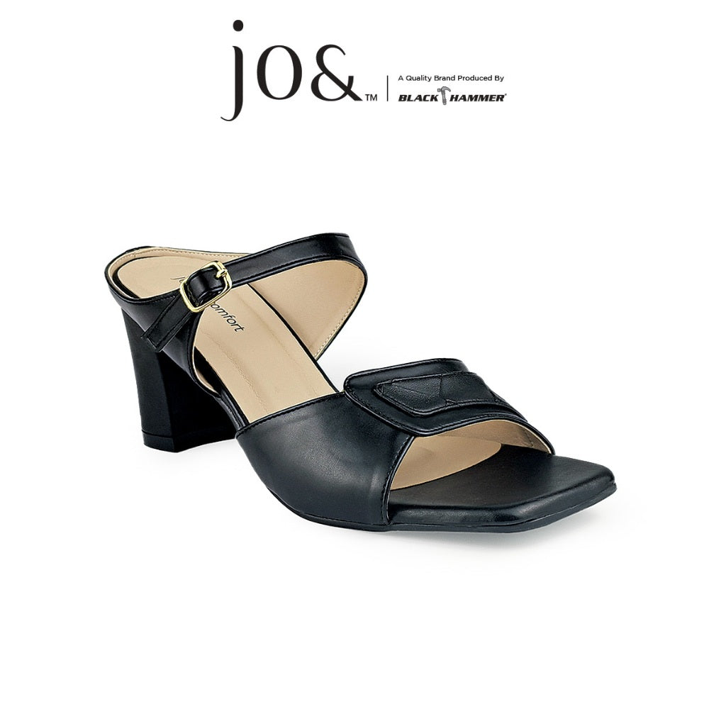 Jo& Women Open Toe Heels JO(879) - BLACK SAFE OUTLET