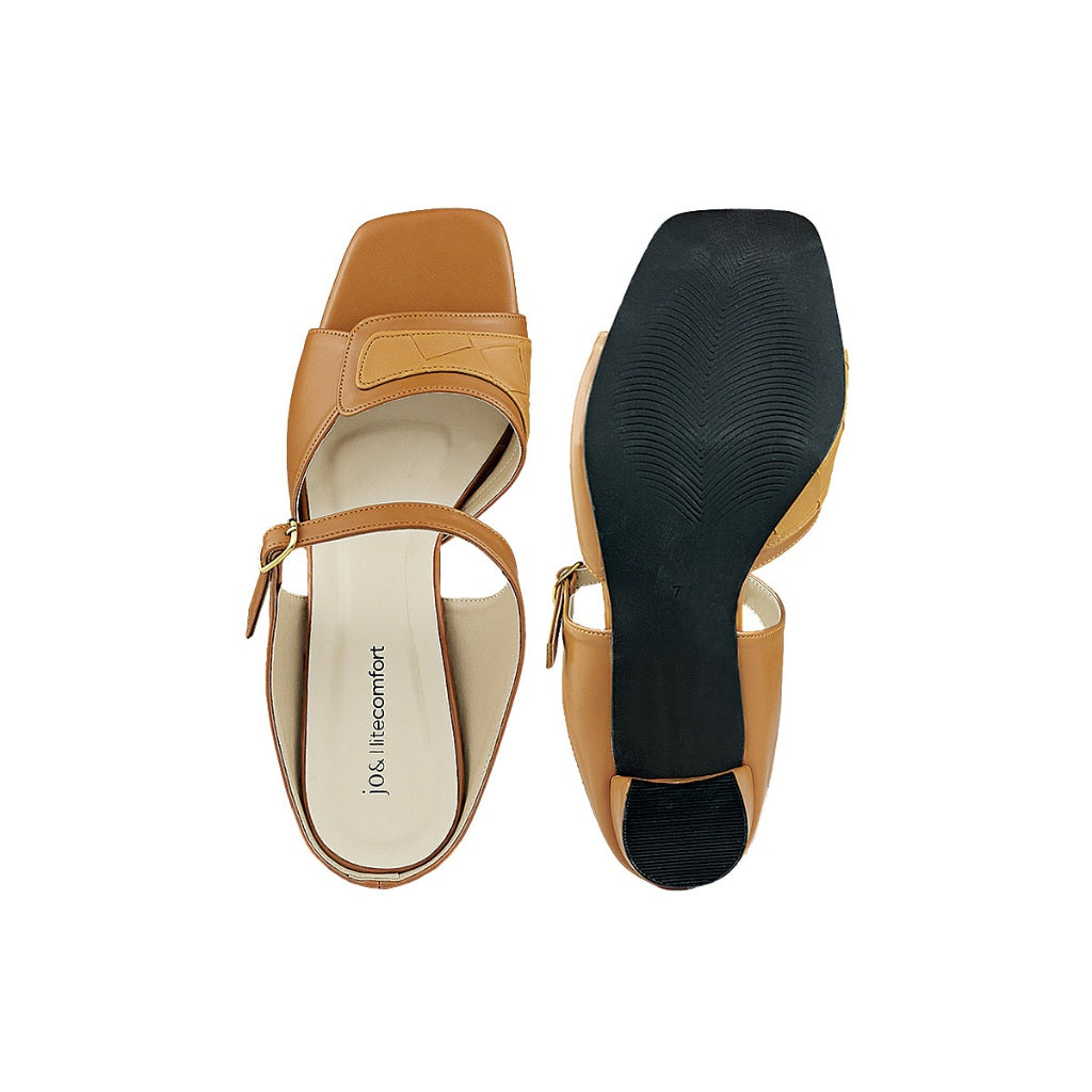 Jo& Women Open Toe Heels JO(879) - BLACK SAFE OUTLET