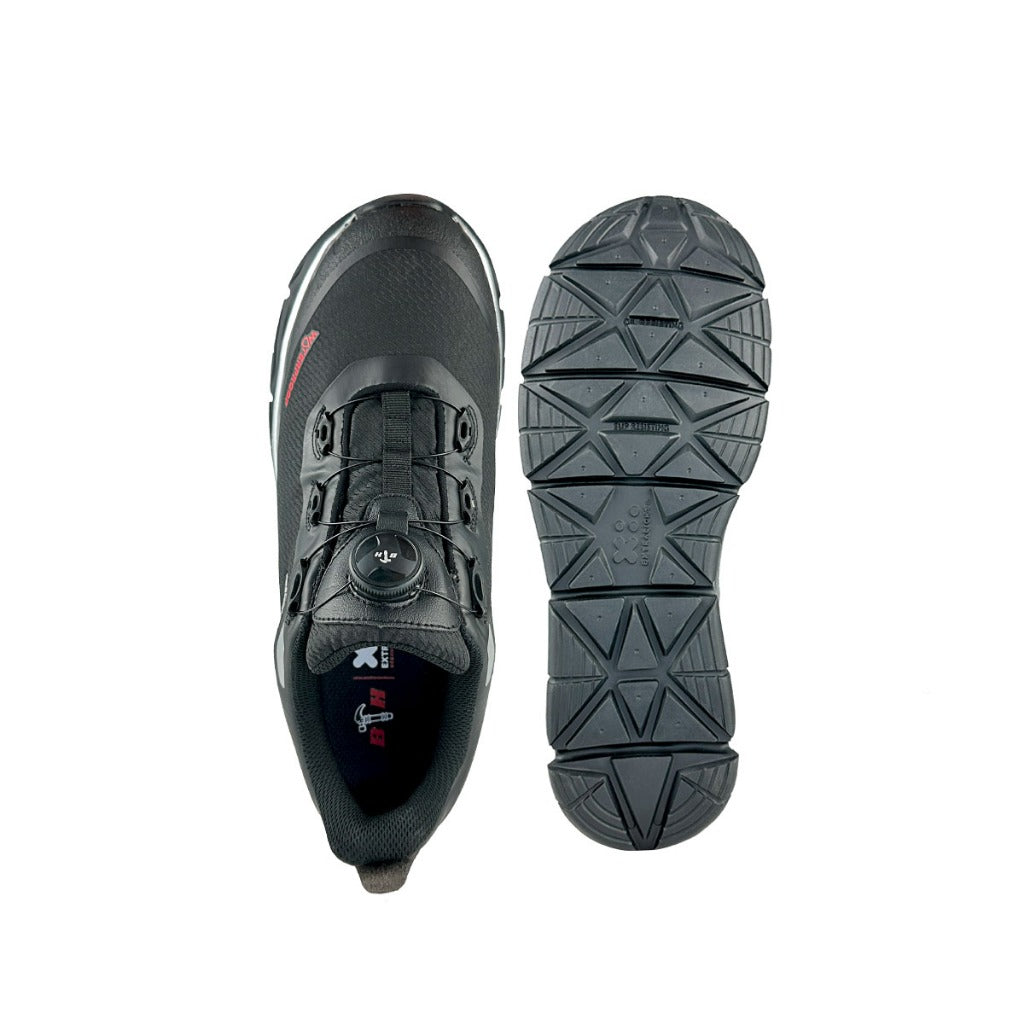 Black Hammer Pro Series Men Low Cut ESD Fastlock Light Weight Safety Shoe BHS-22003 Aluminium Toe Cap . Ultra Light Weight Safety Shoes. Best safety shoes malaysia. Composite Toe-cap. ESD Safety Shoes