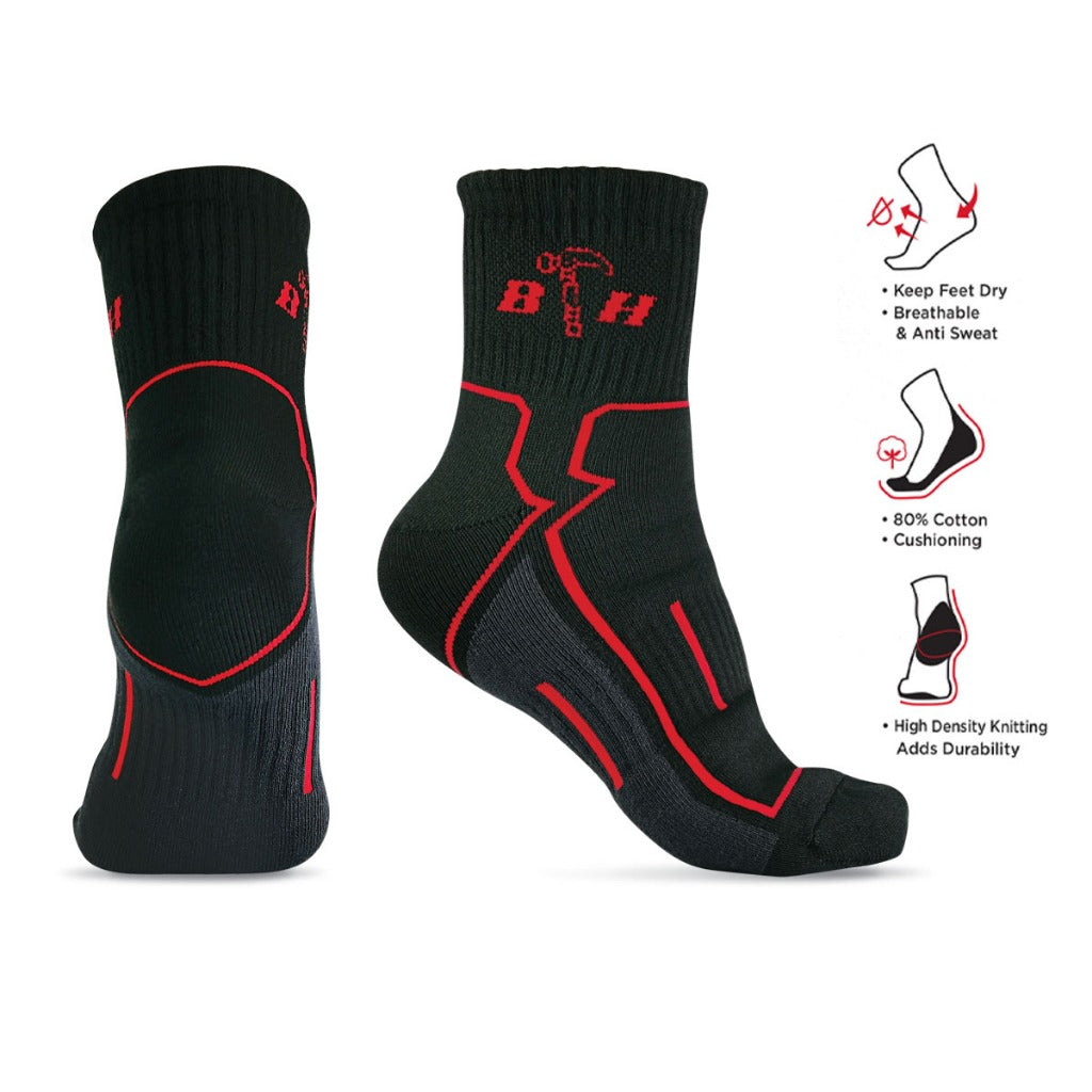 Black Hammer Heavy Duty Sport Series Performance Socks ST00219