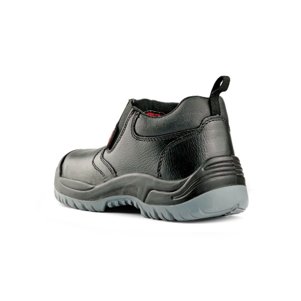 Black Hammer Men Low Cut Slip On Safety Shoe BH-1507-BI