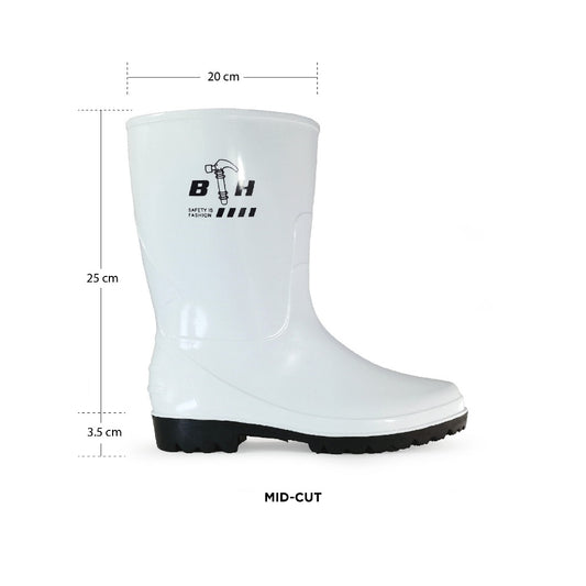 Black Hammer Safety Rain Boots 27cm BH(LL3)