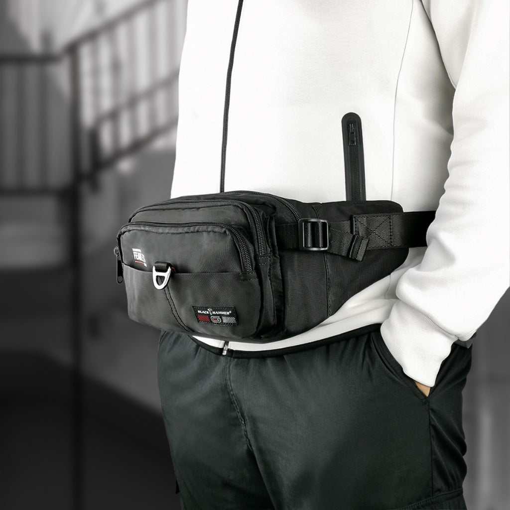 Black Hammer Men Waist Bag 8067