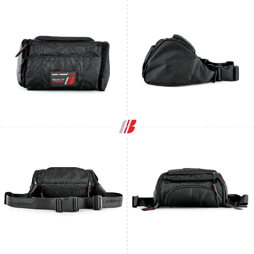Black Hammer Men Waist Bag D3003