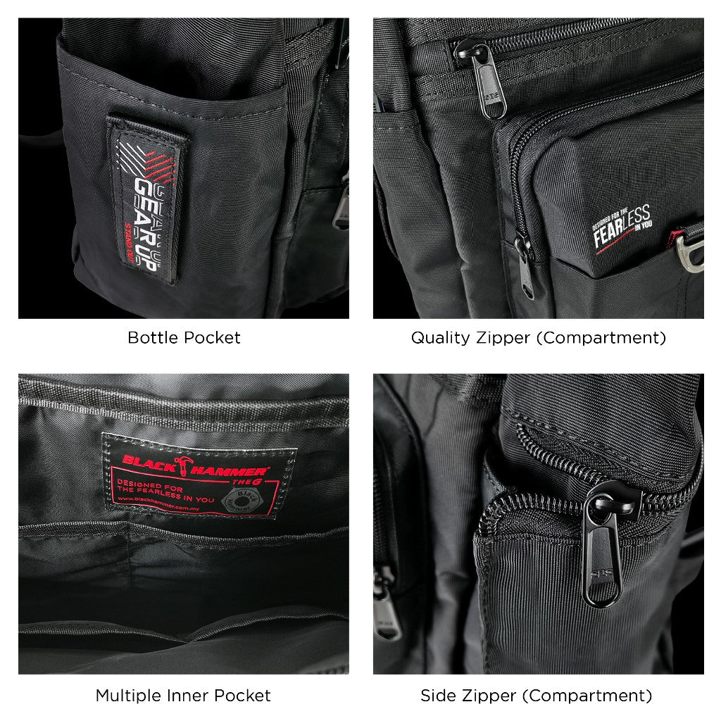Black Hammer Men Shoulder Bag 8083