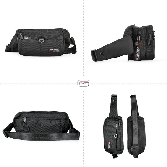 Black Hammer Men Waist Bag 8081