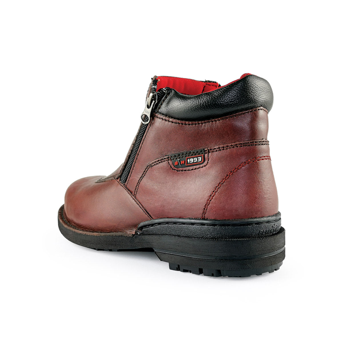 Black Hammer Men Mid Cut with Double Zip Safety Shoe BHS26612