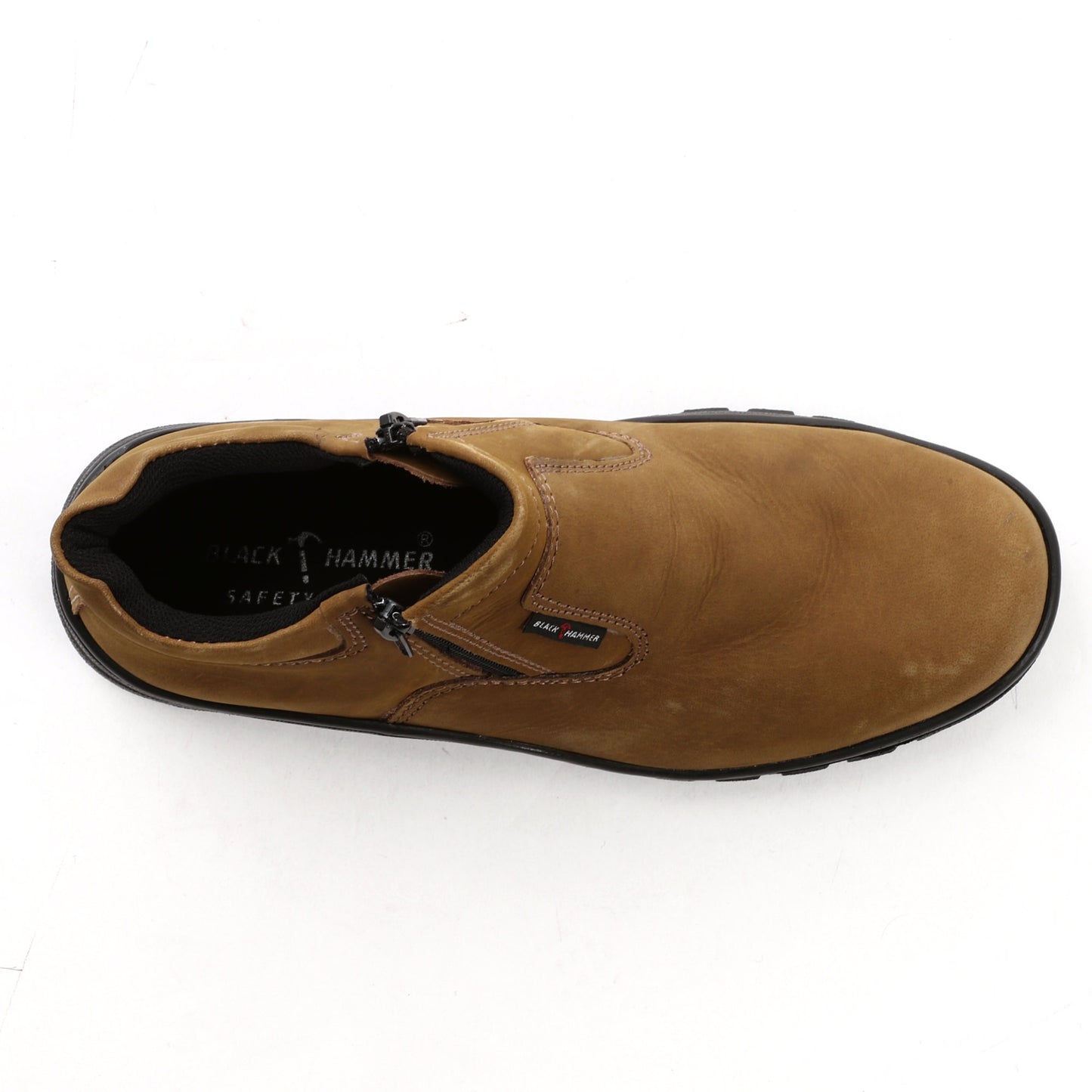 Black Hammer 2000 Series Mid Cut Safety Shoes BH2882 (SIRIM APPROVED) - BLACK SAFE OUTLET
