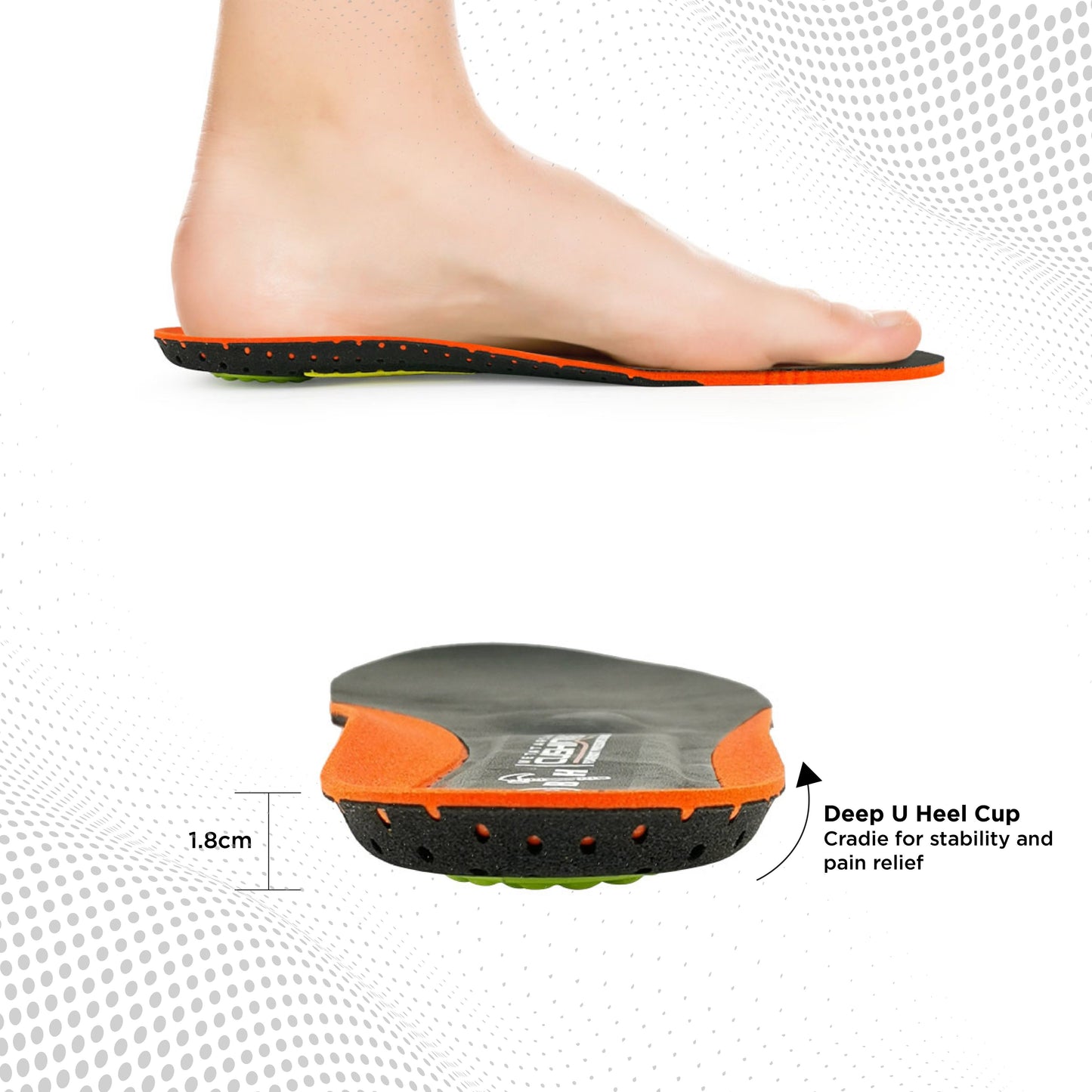 Black Hammer Pro Series Matatarsal Cushions Insole WF6242 - BLACK SAFE OUTLET