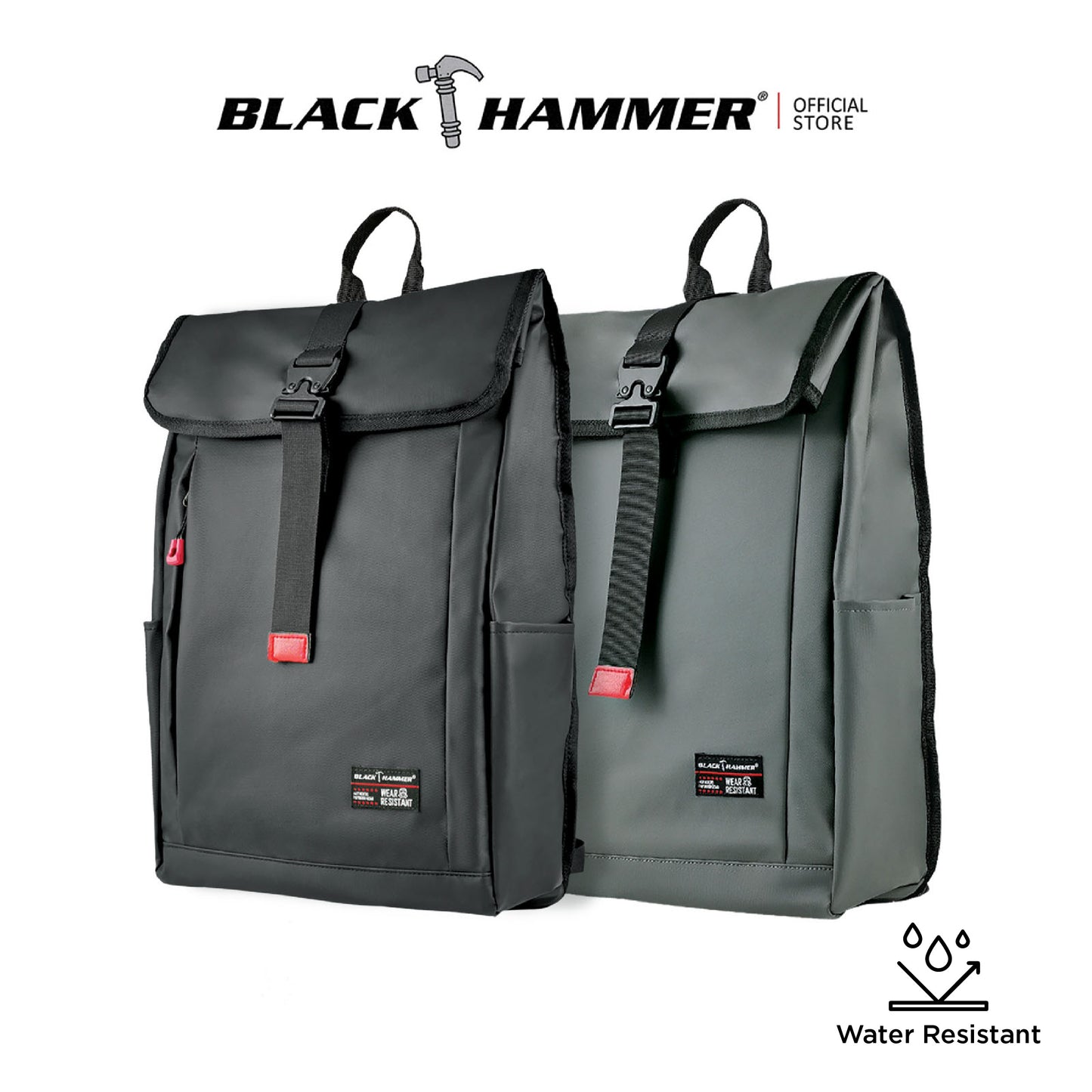 Black Hammer Water Resistant Backpack RG6063