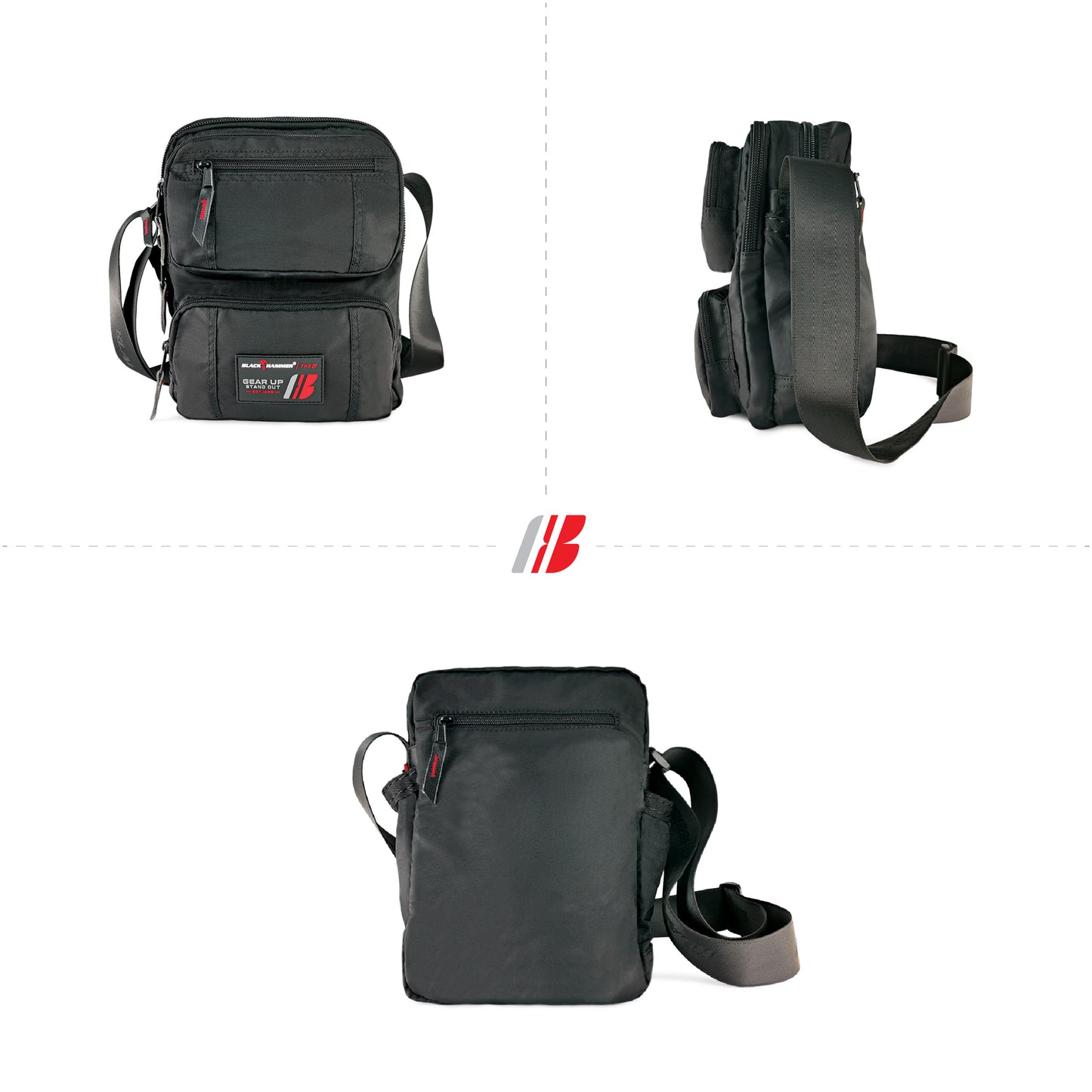 Black Hammer Men Sling Bag D3007