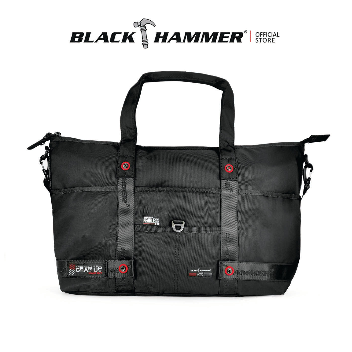 Black Hammer Men Duffle Gym Bag 8077
