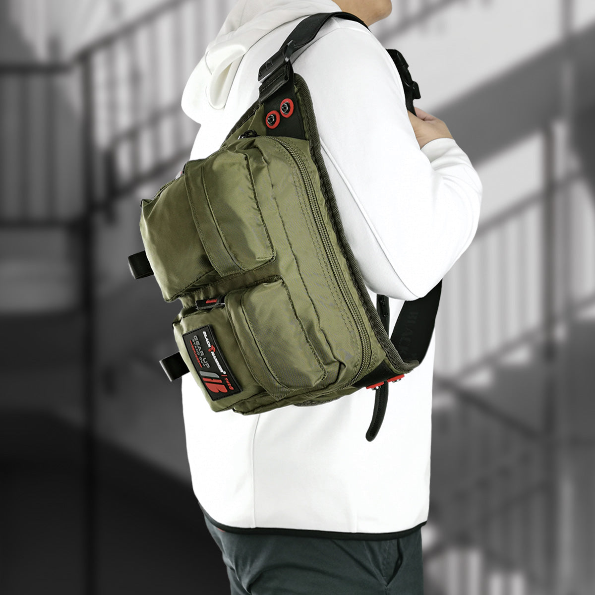 Black Hammer Men Waist Bag D3019