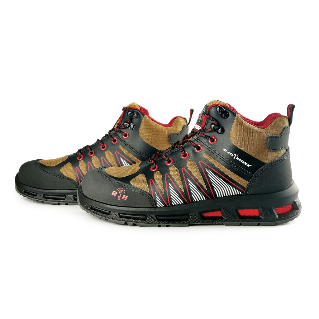 Black Hammer Men Sport Series Mid Cut Safety Shoes BHS201626