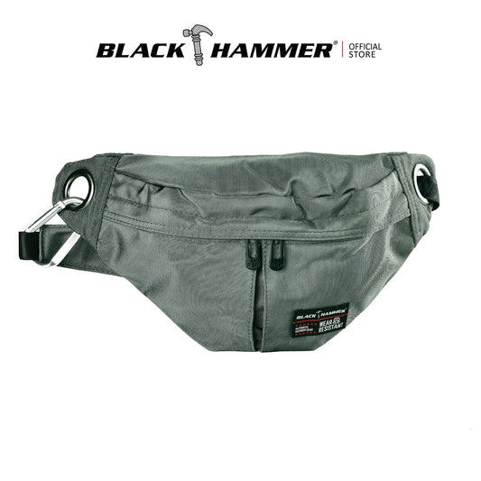 Black Hammer Water Resistant Waist Bag RG002 - BLACK SAFE OUTLET