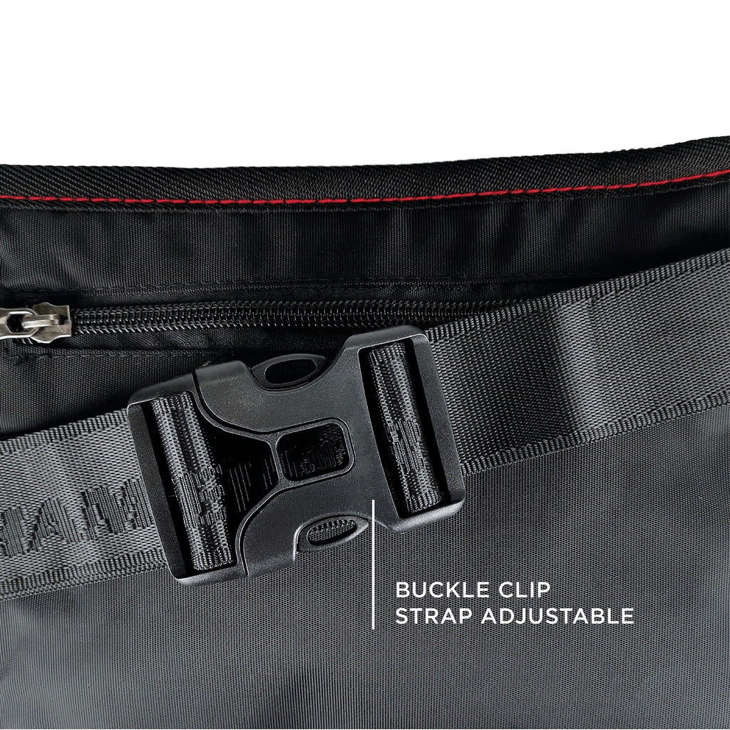 Black Hammer Men Waist Bag RG013 - BLACK SAFE OUTLET