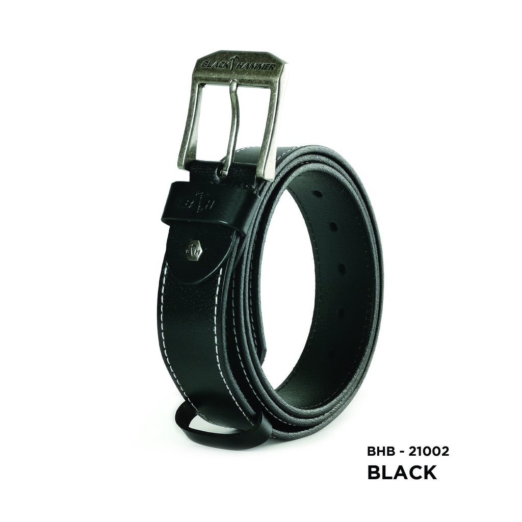 Black Hammer Men Genuine Leather Belt - BHB21002