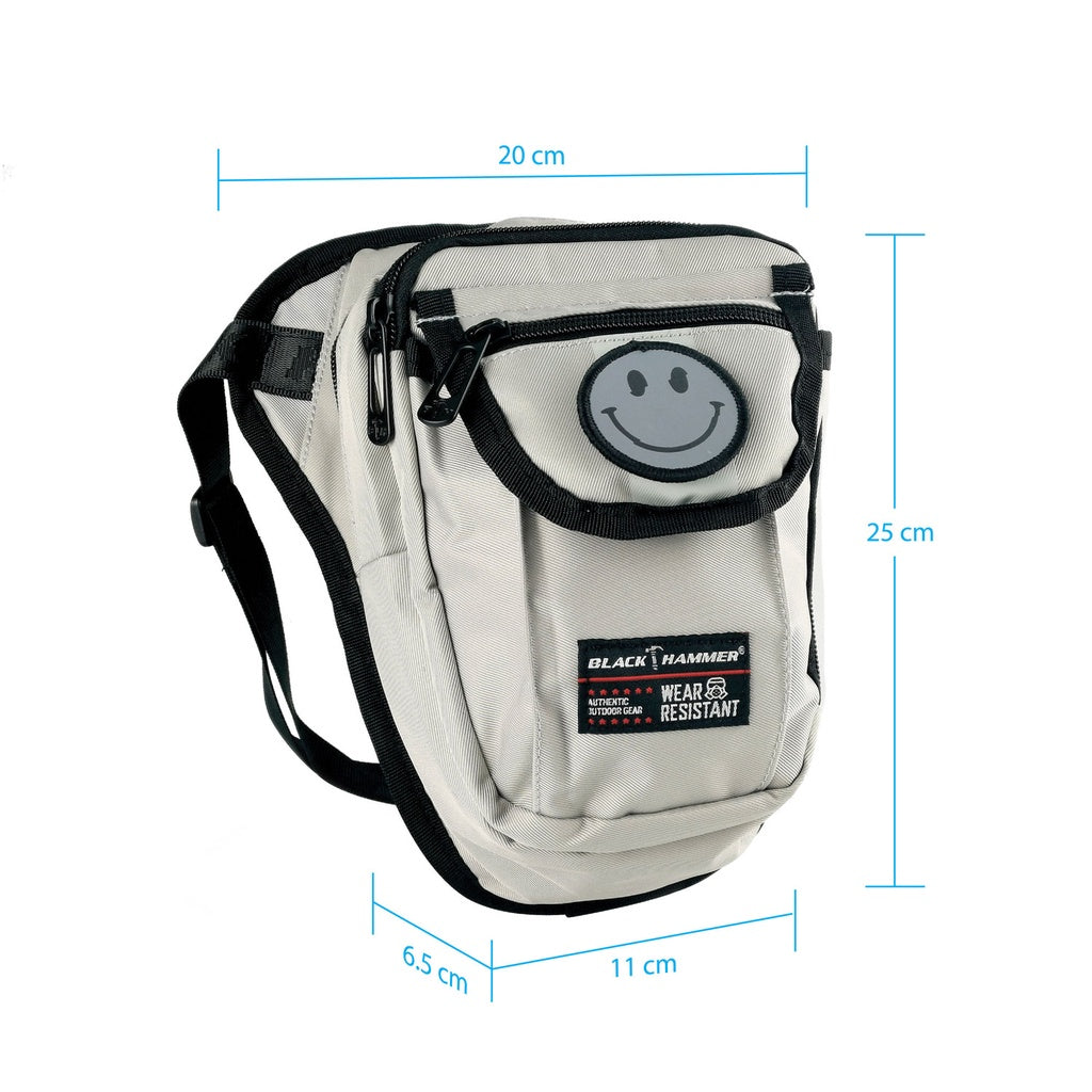 Black Hammer Water Resistant Waist Bag RG007 - BLACK SAFE OUTLET