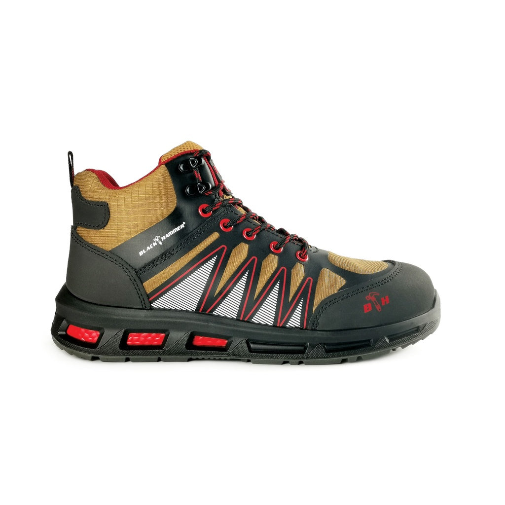 Black Hammer Men Sport Series Mid Cut Safety Shoes BHS201626