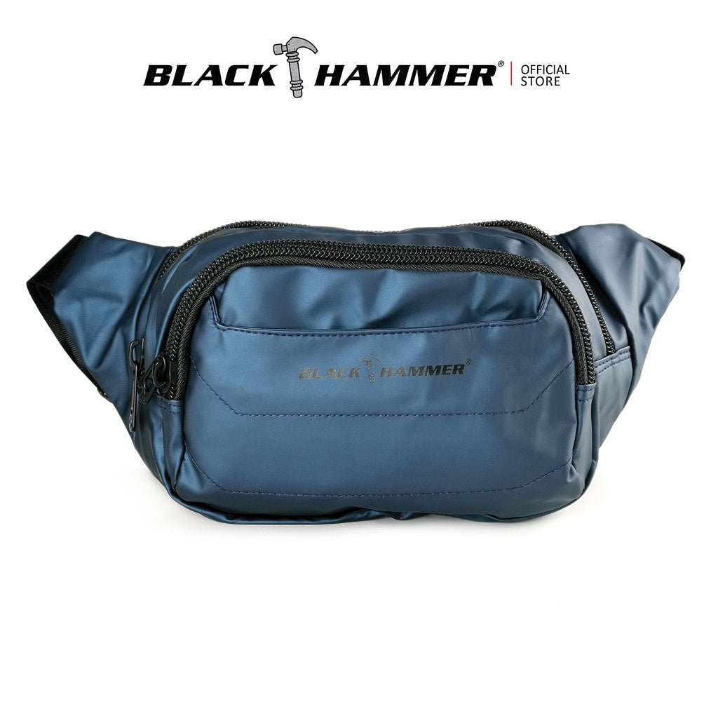 Black Hammer Water Resistant Waist Bag RG004 - BLACK SAFE OUTLET