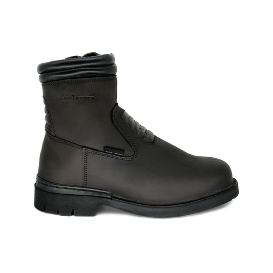 Black Hammer Men 4000 Series Mid Cut Safety Shoes BH4202 - BLACK SAFE OUTLET