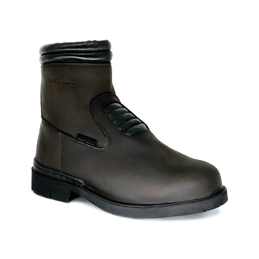 BLACK HAMMER Mid Cut Safety Shoes, Oil-resistant, Shock-absorbing,Steel toe Safety Shoes