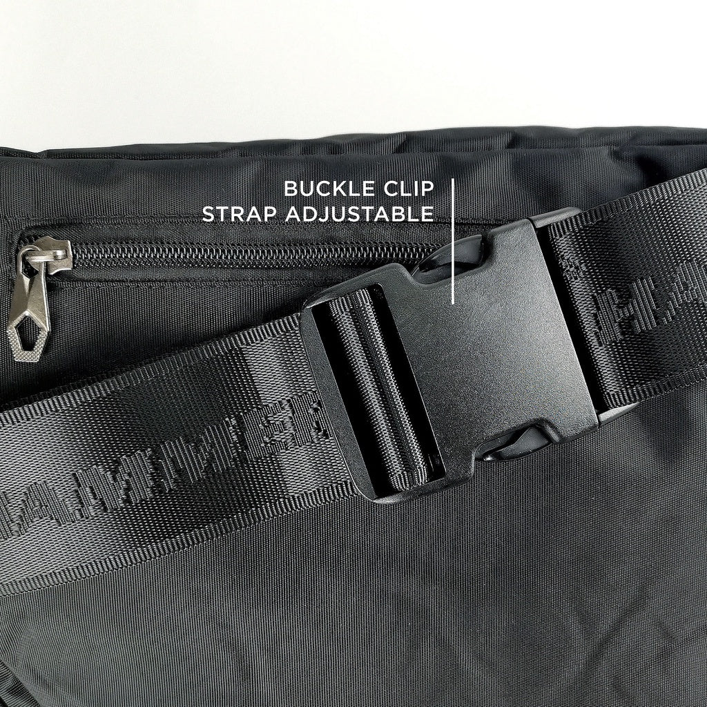 Black Hammer Men Waist Bag RG010 - BLACK SAFE OUTLET