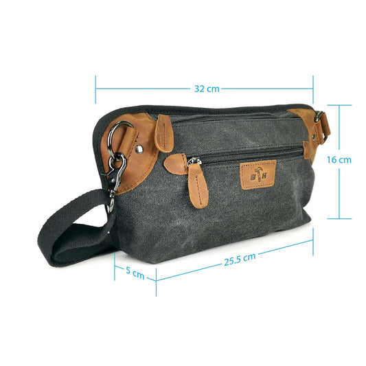 Black Hammer Waist Bag BHCB1121-003 - BLACK SAFE OUTLET