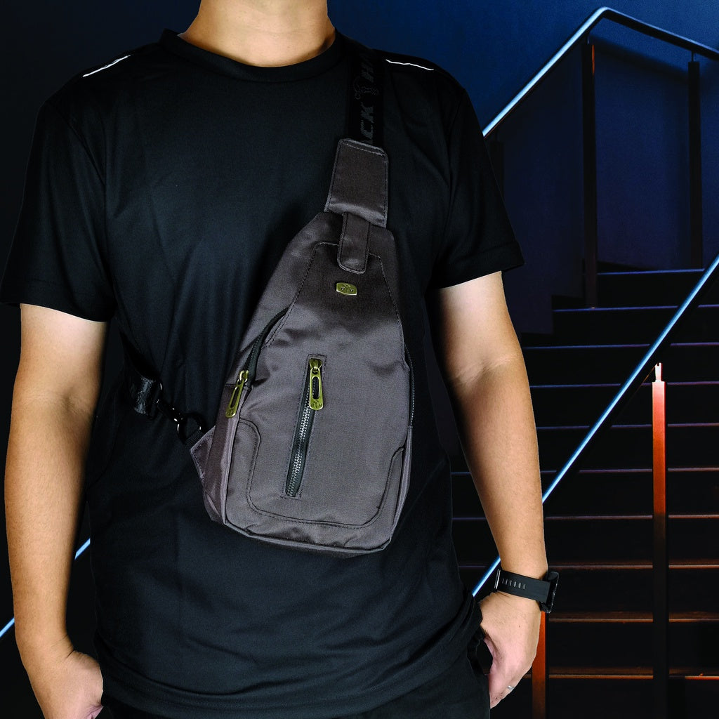 Black Hammer Men Chest Bag RG017 - BLACK SAFE OUTLET