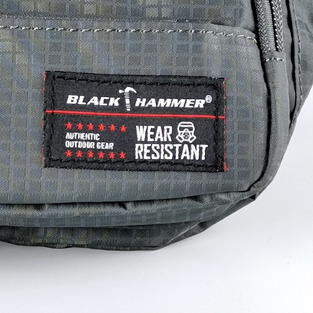 Black Hammer Water Resistant Waist Bag H7031 - BLACK SAFE OUTLET