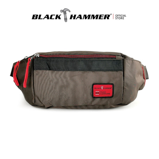 Black Hammer Men Waist Bag RG011 - BLACK SAFE OUTLET